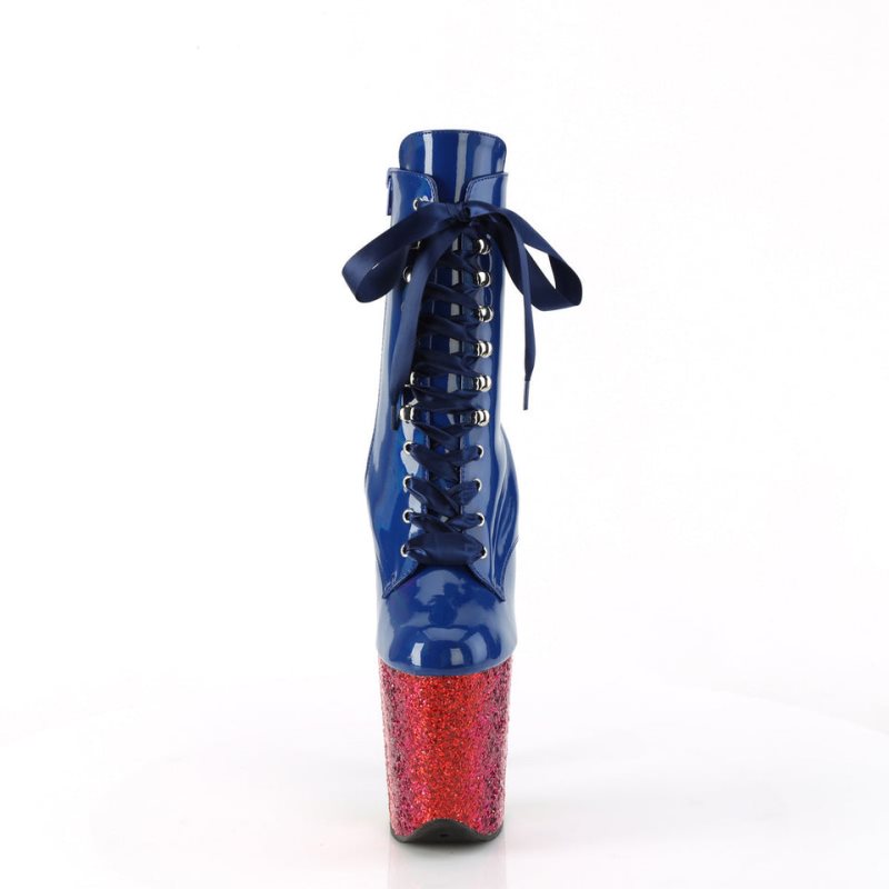Pleaser Flamingo-1020HG Donna Scarpe Pole Dance Blu Colorate | ITALIA ITWMSHCN