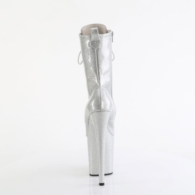 Pleaser Flamingo-1040GP Donna Scarpe Pole Dance Argento | ITALIA ITNKIFOX