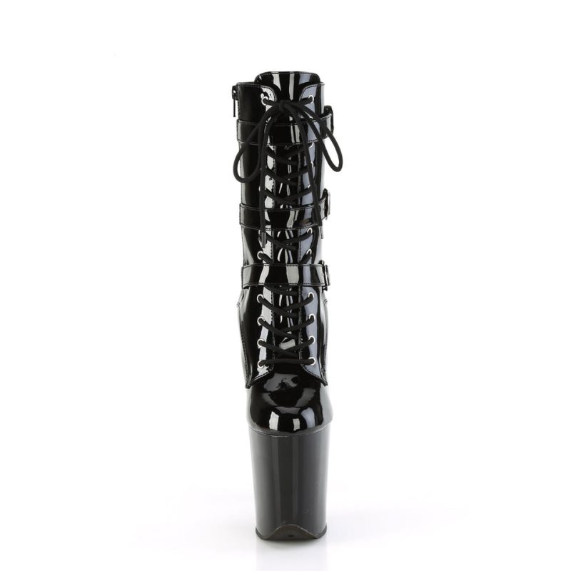 Pleaser Flamingo-1043 Donna Scarpe Pole Dance Nere | ITALIA ITKPDICL