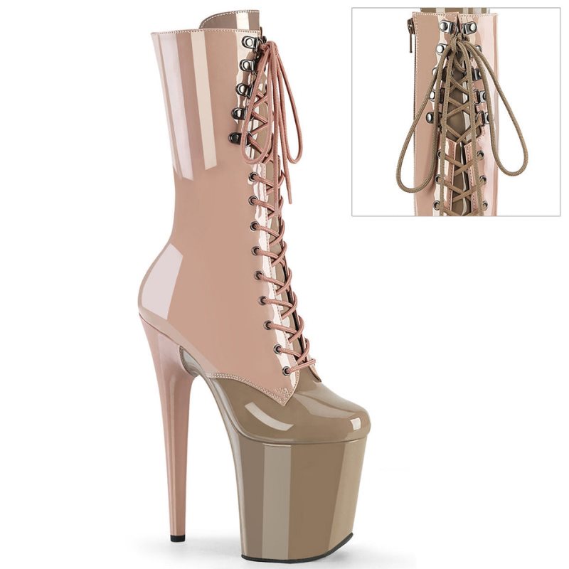 Pleaser Flamingo-1054DC Donna Scarpe Pole Dance Rosa Marroni | ITALIA ITRIACEJ