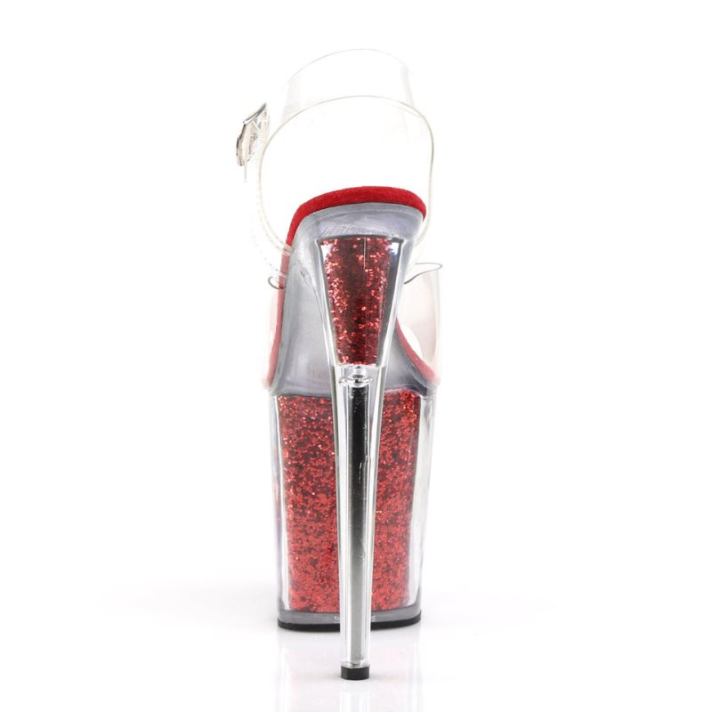 Pleaser Flamingo-808G Donna Scarpe Pole Dance Rosse | ITALIA ITOESCQF