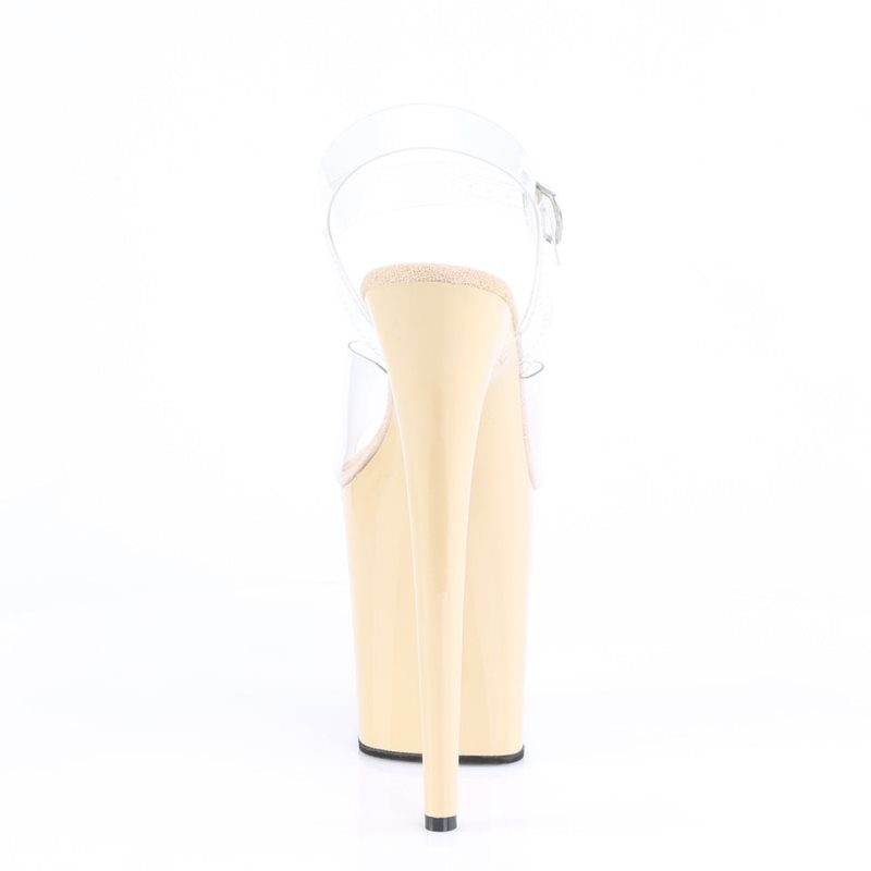 Pleaser Flamingo-808 Donna Scarpe Pole Dance Beige | ITALIA ITMOYLEC