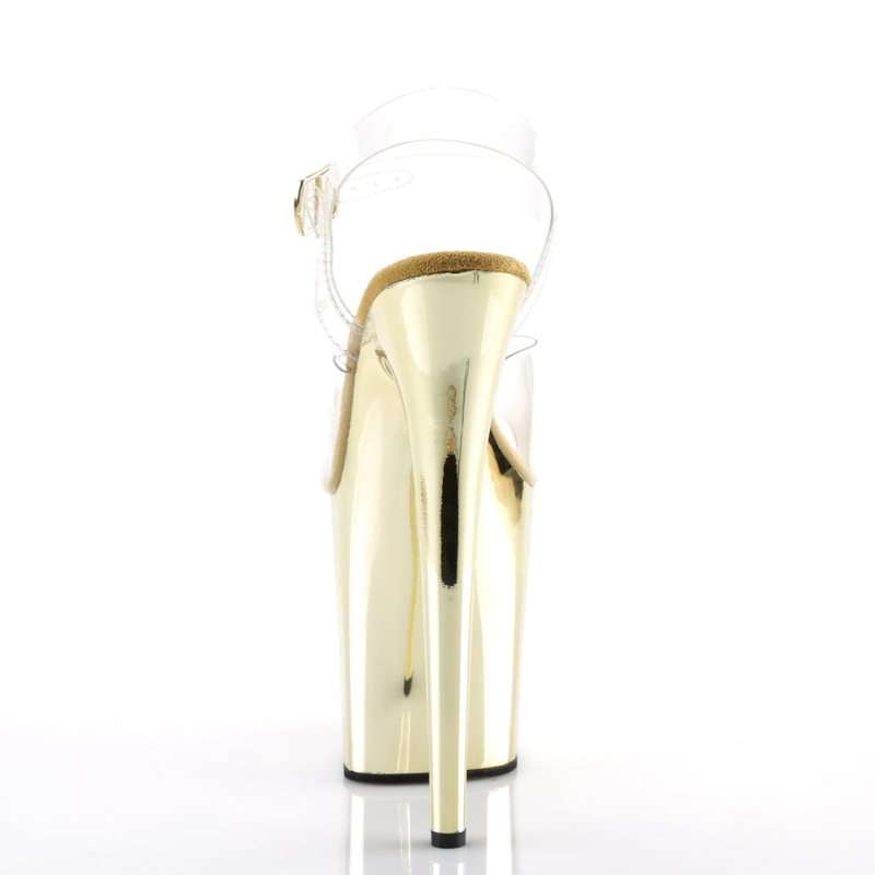Pleaser Flamingo-808 Donna Scarpe Pole Dance Oro | ITALIA ITYJVLIE