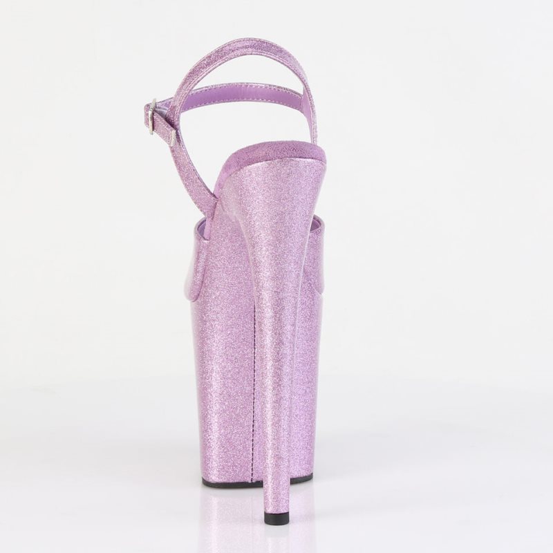 Pleaser Flamingo-809GP Donna Scarpe Pole Dance Viola | ITALIA ITZSXGPY