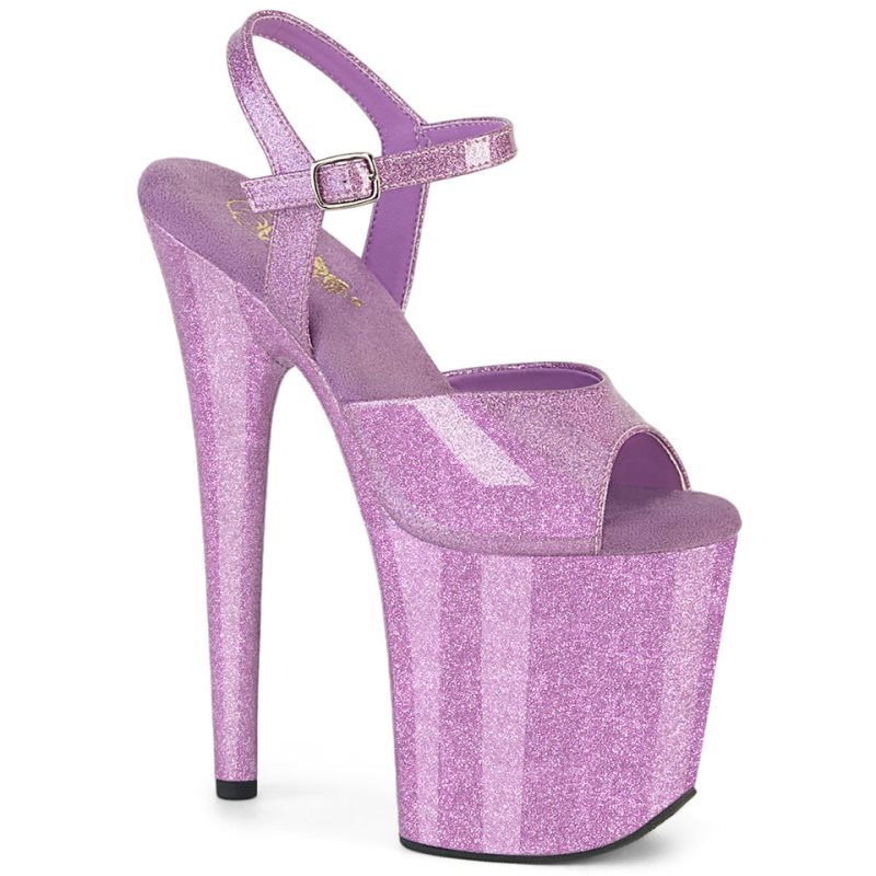 Pleaser Flamingo-809GP Donna Scarpe Pole Dance Viola | ITALIA ITZSXGPY