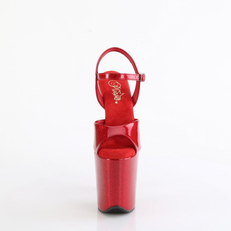Pleaser Flamingo-809GP Donna Scarpe Pole Dance Rosse | ITALIA ITUQYZFK