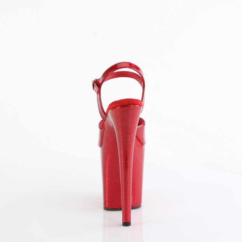 Pleaser Flamingo-809GP Donna Scarpe Pole Dance Rosse | ITALIA ITUQYZFK