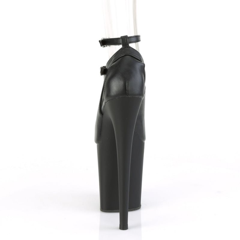 Pleaser Flamingo-850 Vegan Leather Donna Décolleté Nere | ITALIA ITLJHCWR