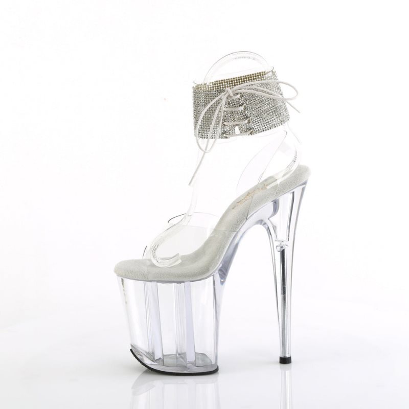 Pleaser Flamingo-891-2RS Donna Scarpe Pole Dance Clear | ITALIA ITYJMUQO