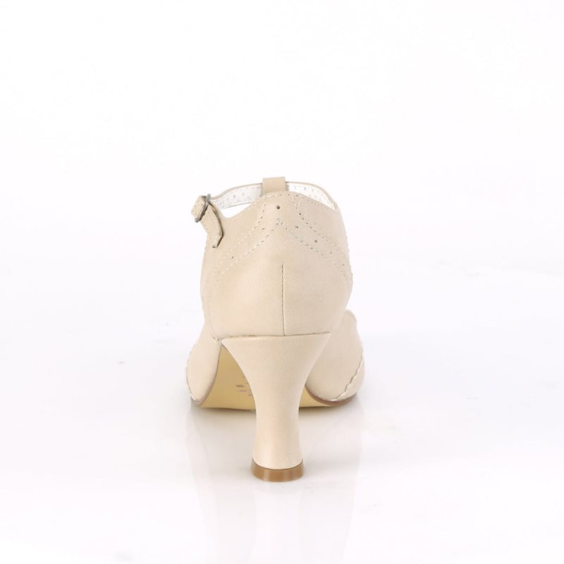 Pleaser Flapper-26 Donna Décolleté Beige | ITALIA ITIGDLNY
