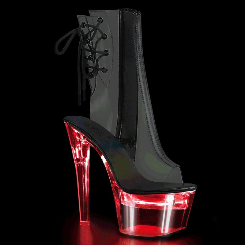 Pleaser Flashdance-1018C-7 Donna Scarpe Pole Dance Clear | ITALIA ITXJNSKR
