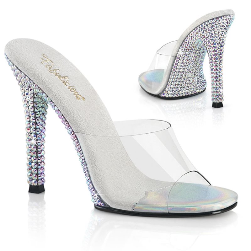 Pleaser Gala-01DML Donna Ciabatte Argento | ITALIA ITXEYVPB