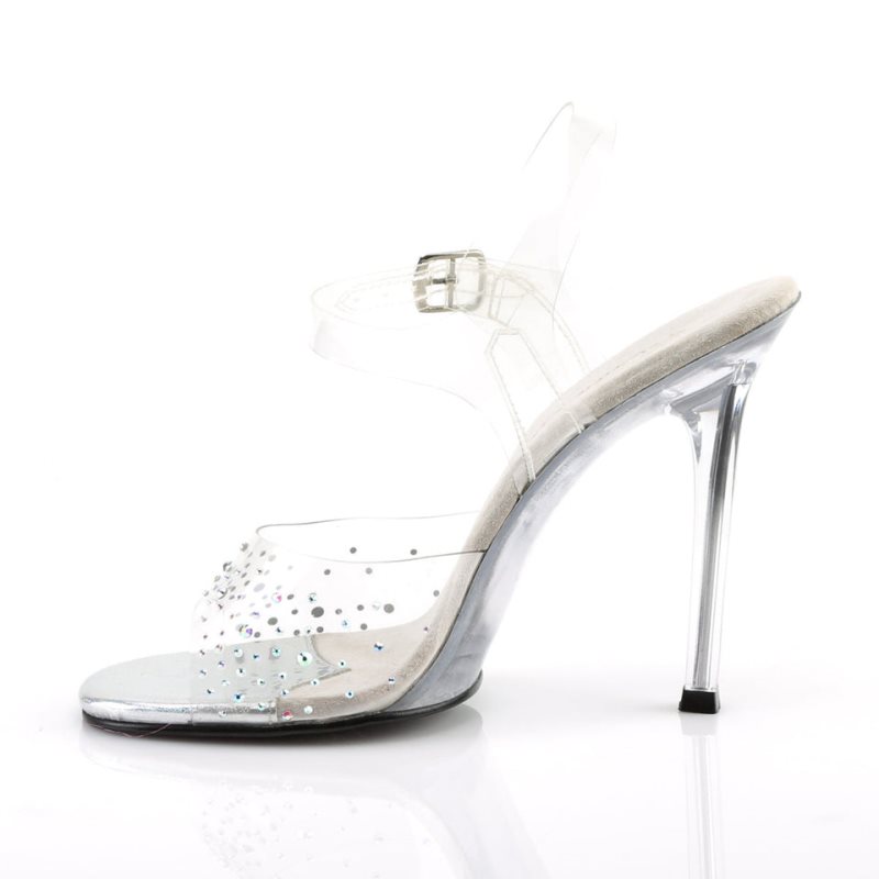 Pleaser Gala-08SD Donna Sandali con Tacco Clear | ITALIA ITFDERHU