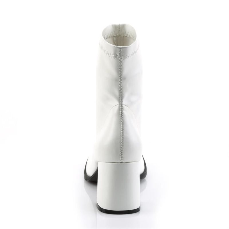 Pleaser Gogo-150 Vegan Leather Donna Scarpe Pole Dance Bianche | ITALIA ITXUKQHL