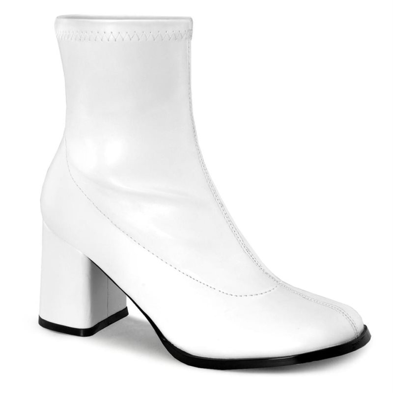 Pleaser Gogo-150 Vegan Leather Donna Scarpe Pole Dance Bianche | ITALIA ITXUKQHL