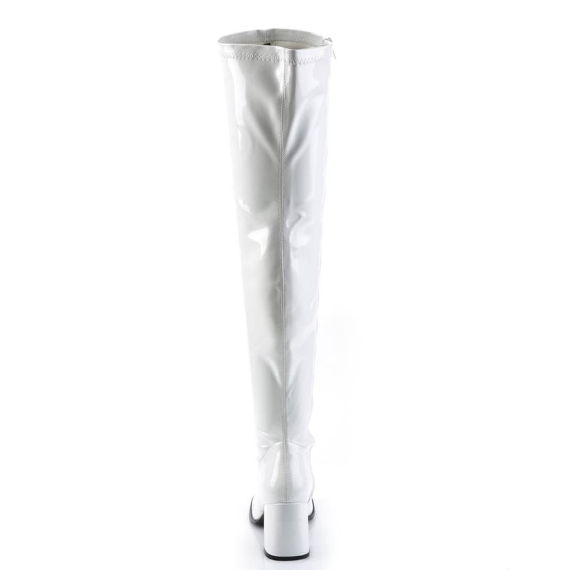 Pleaser Gogo-3000 Donna Scarpe Pole Dance Bianche | ITALIA ITHVSEUM