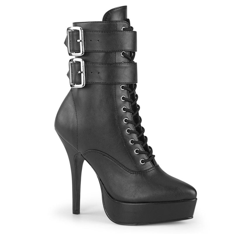 Pleaser Indulge-1026 Vegan Leather Donna Scarpe Pole Dance Nere | ITALIA ITAFEYLK