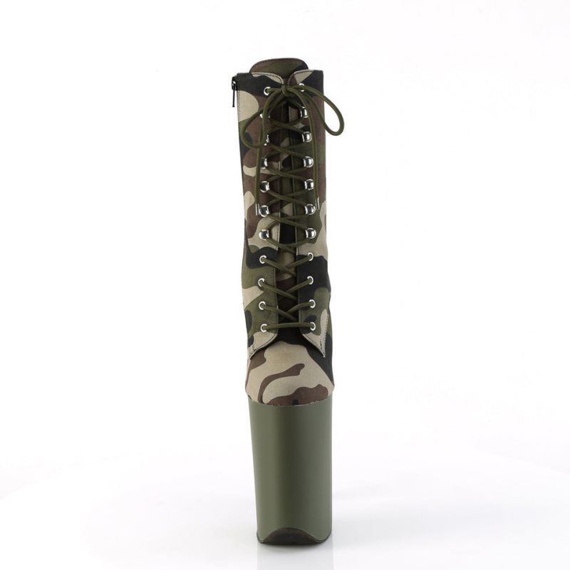 Pleaser Infinity-1020CAMO Donna Scarpe Pole Dance Verdi | ITALIA ITGTZOHF