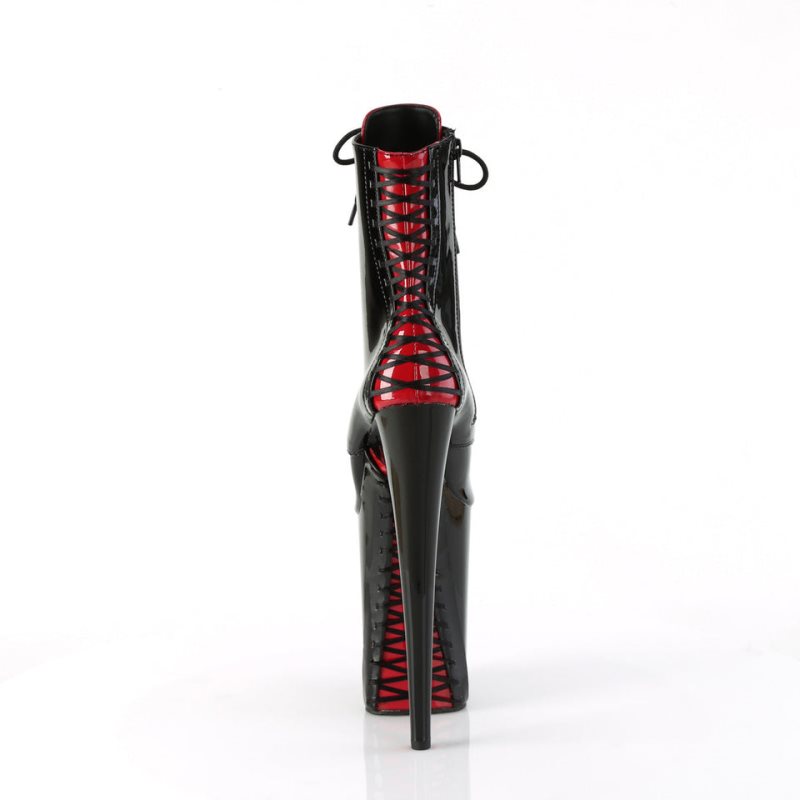 Pleaser Infinity-1020FH Donna Scarpe Pole Dance Nere Rosse | ITALIA ITVJKCGA