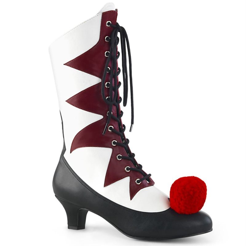 Pleaser It-120 Donna Scarpe Pole Dance Bianche Bordeaux | ITALIA ITRCIEVU