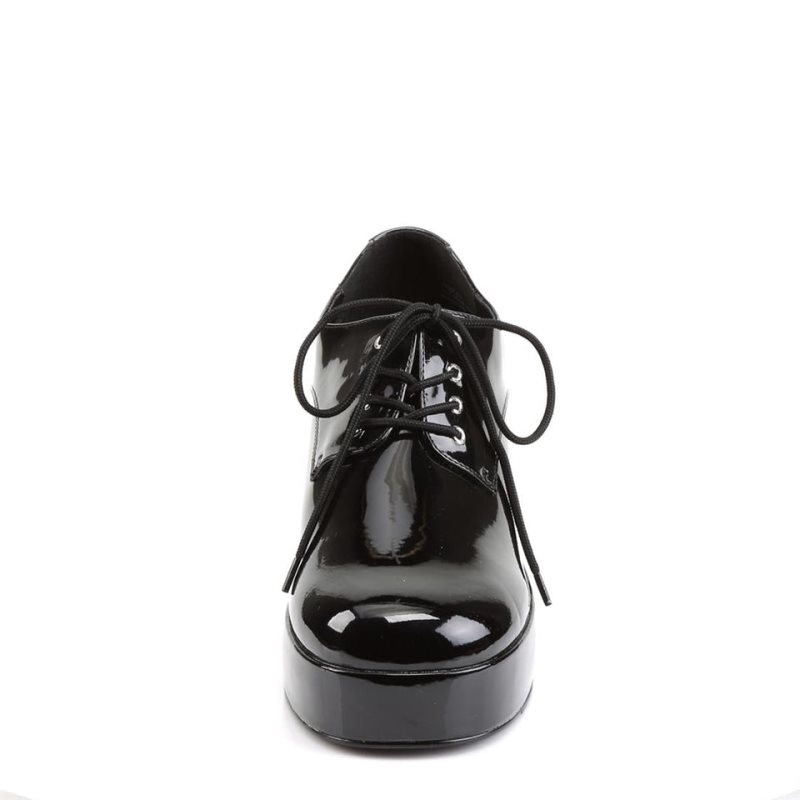 Pleaser Jazz-02 Uomo Scarpe Platform Nere | ITALIA ITMJPSRG