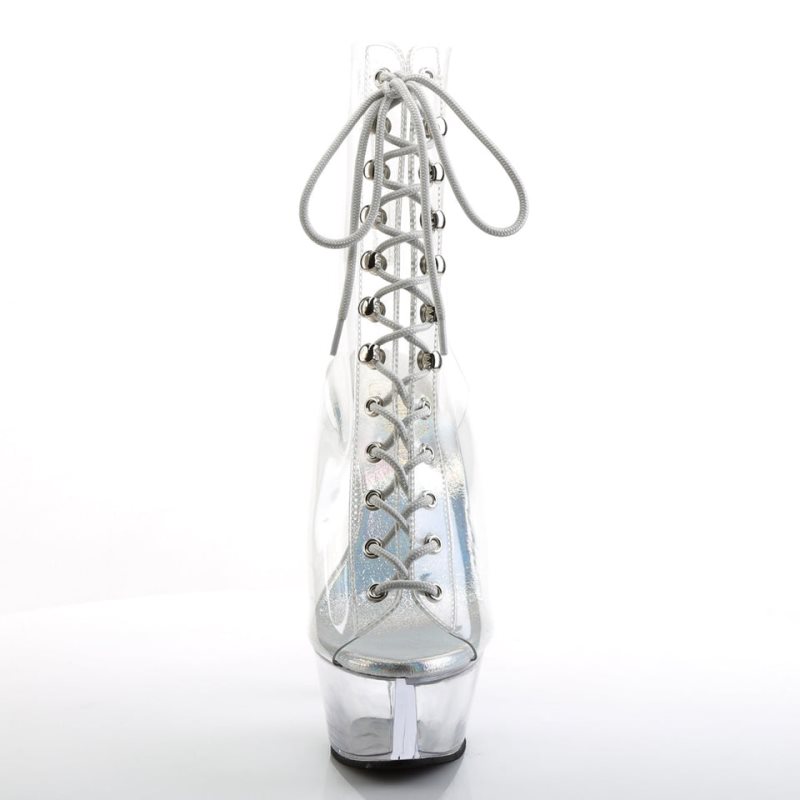 Pleaser Kiss-1016C Donna Scarpe Pole Dance Clear | ITALIA ITFGDTUA