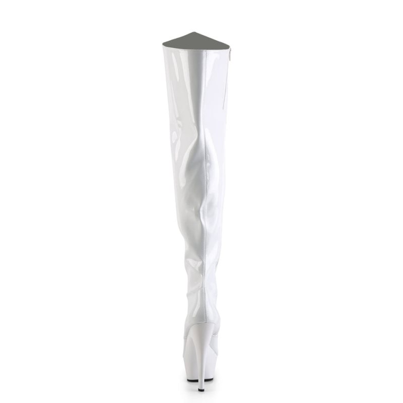 Pleaser Kiss-3010 Donna Scarpe Pole Dance Bianche | ITALIA ITMFDBUE