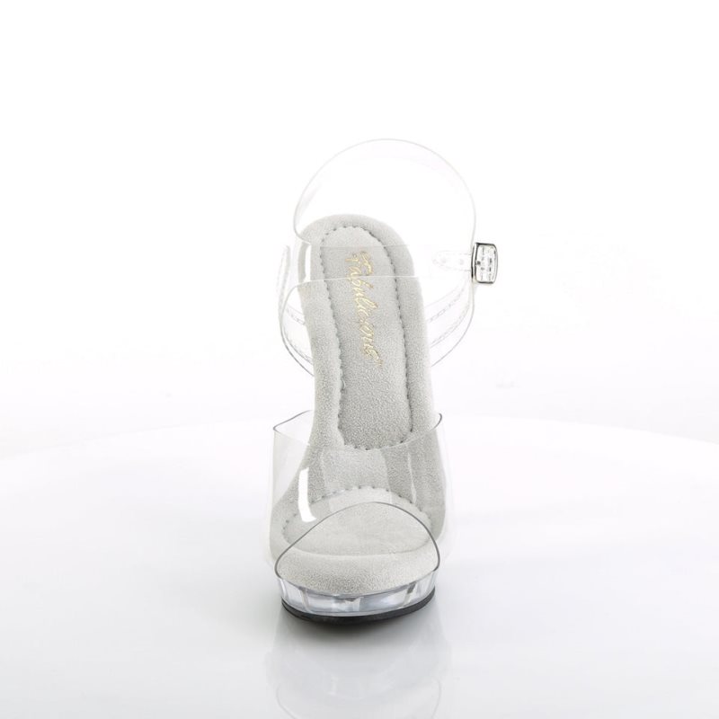 Pleaser Lip-108 Donna Sandali con Tacco Clear | ITALIA ITVYIHTB