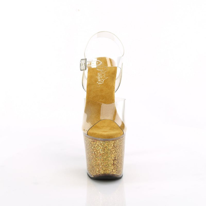 Pleaser Lovesick-708SG Donna Scarpe Pole Dance Oro | ITALIA ITITSONK