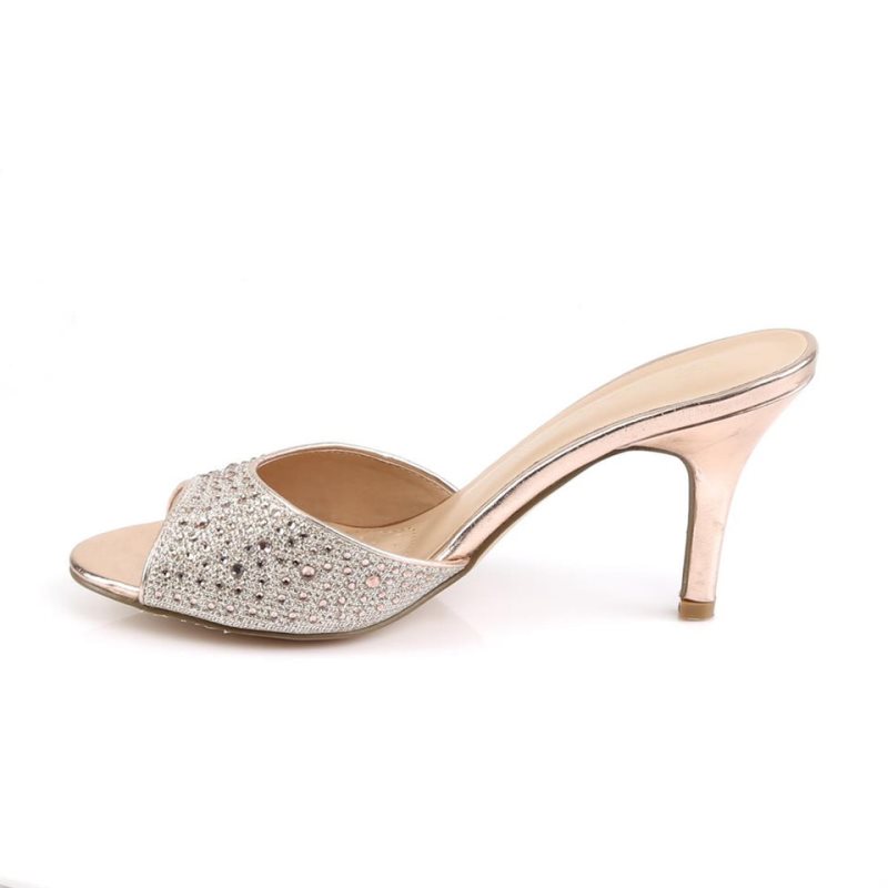 Pleaser Lucy-01 Donna Ciabatte Oro | ITALIA ITXCSGPW