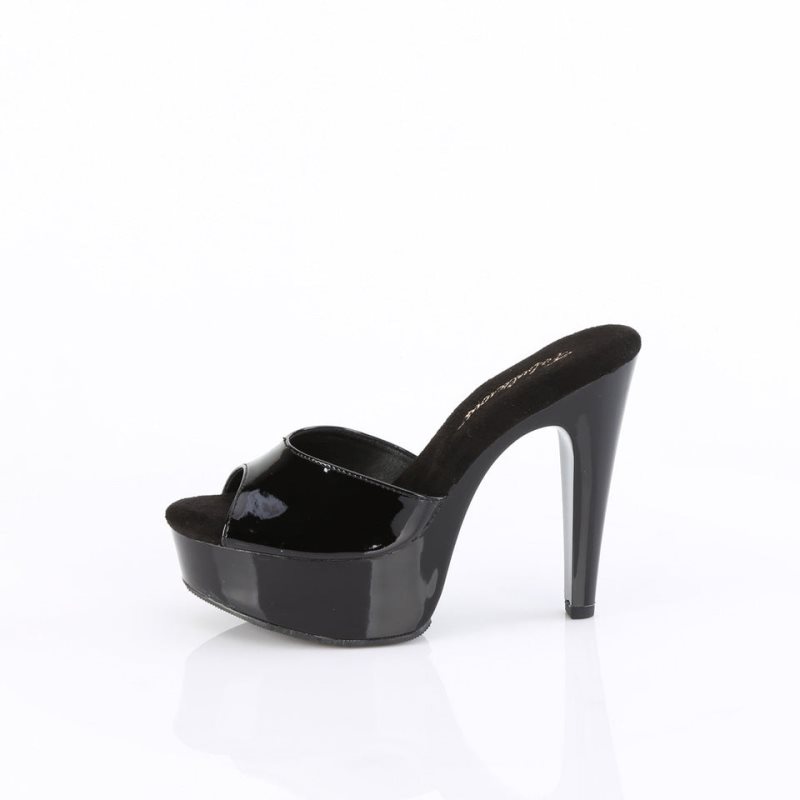 Pleaser Martini-501 Donna Ciabatte Con Plateau Nere | ITALIA ITIFEQOG