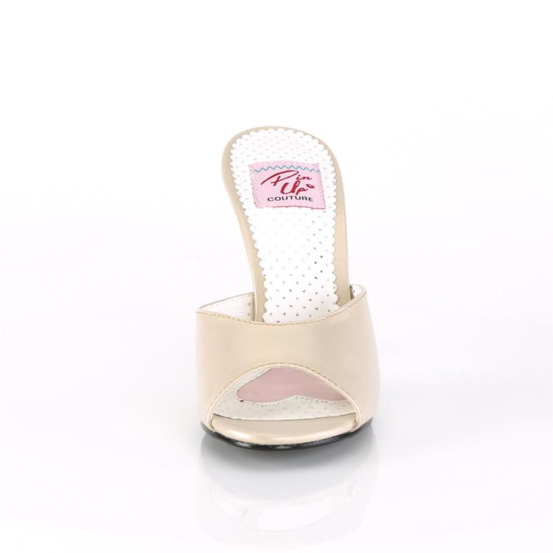 Pleaser Monroe-05 Donna Ciabatte Oro | ITALIA ITMTVULH