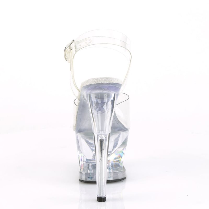Pleaser Moon-708DIA Donna Scarpe Pole Dance Clear | ITALIA ITPTKQRW