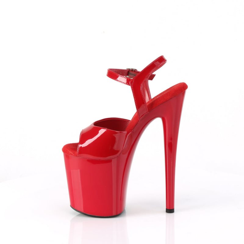 Pleaser Naughty-809 Donna Scarpe Pole Dance Rosse | ITALIA ITRZCUEI