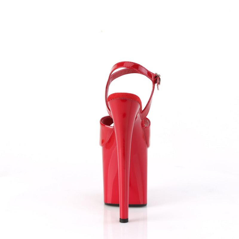 Pleaser Naughty-809 Donna Scarpe Pole Dance Rosse | ITALIA ITRZCUEI