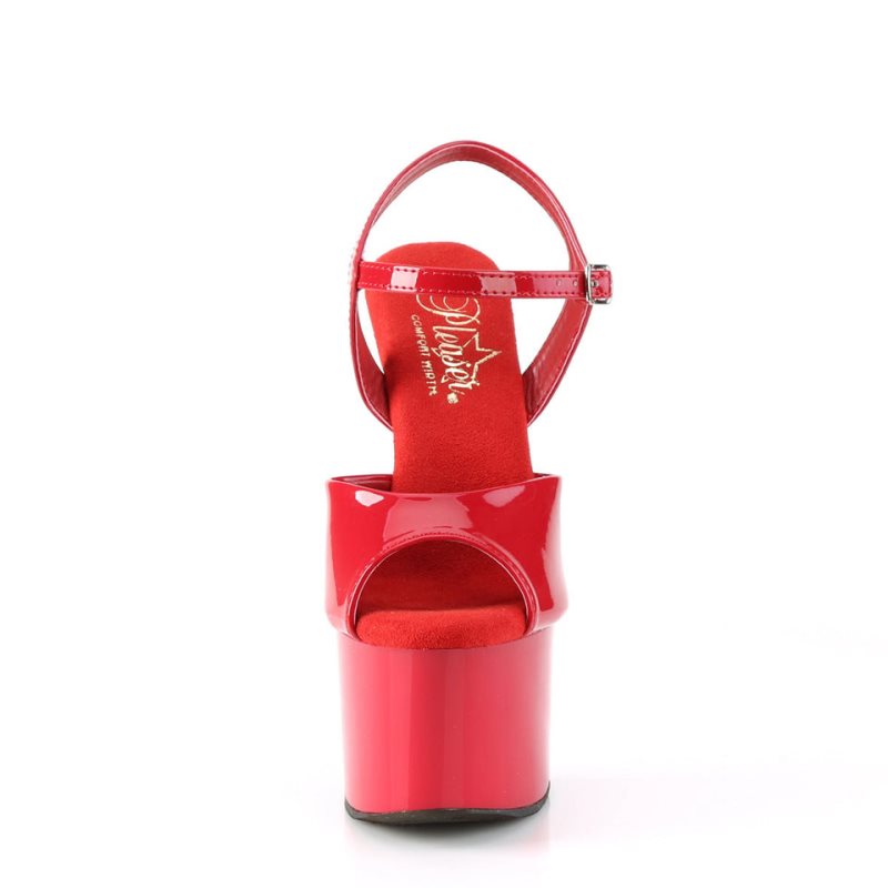 Pleaser Passion-709 Donna Scarpe Pole Dance Rosse | ITALIA ITZXAWTD