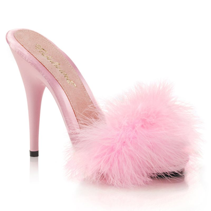 Pleaser Poise-501F Donna Ciabatte Con Plateau Rosa | ITALIA ITARUFXC