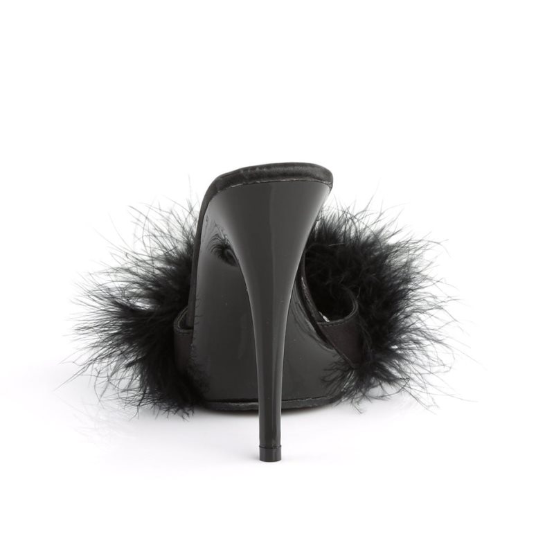 Pleaser Poise-501F Donna Ciabatte Con Plateau Nere | ITALIA ITOQCHTD