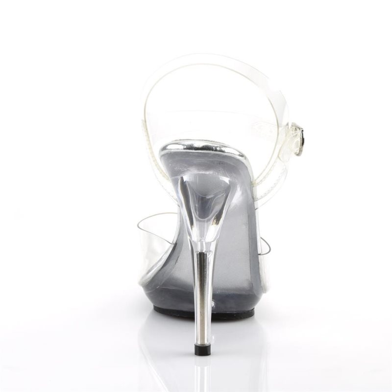 Pleaser Poise-508 Donna Sandali con Tacco Clear | ITALIA ITYXOWBZ