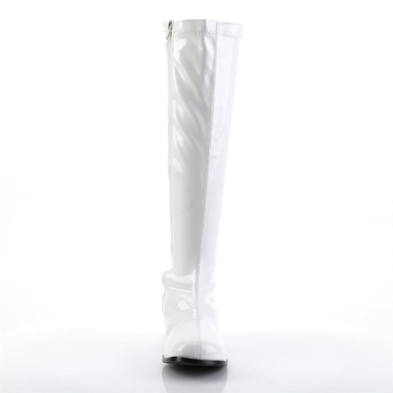 Pleaser Retro-300 Donna Scarpe Pole Dance Bianche | ITALIA ITAPGFIH