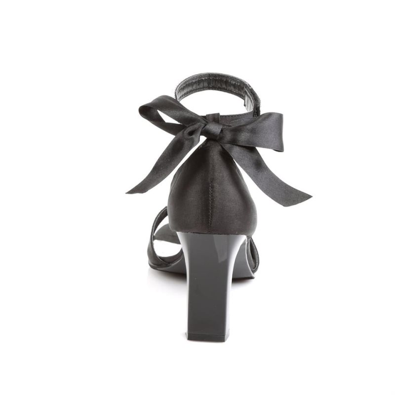 Pleaser Romance-372 Donna Sandali con Tacco Nere | ITALIA ITAFTRJX