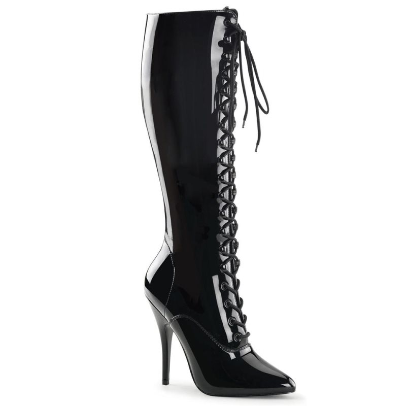 Pleaser Seduce-2020 Donna Scarpe Pole Dance Nere | ITALIA ITBHMZGL
