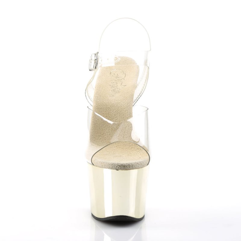 Pleaser Sky-308 Donna Scarpe Pole Dance Oro | ITALIA ITZNBSRC