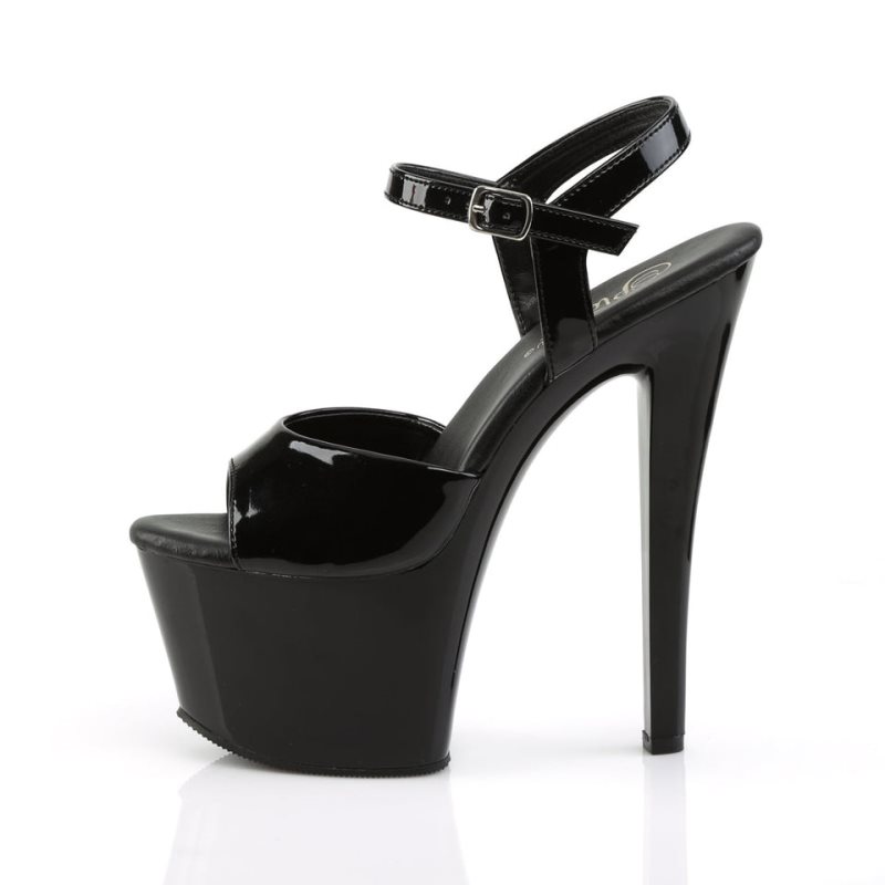 Pleaser Sky-309VL Donna Scarpe Pole Dance Nere | ITALIA ITGXBRJT