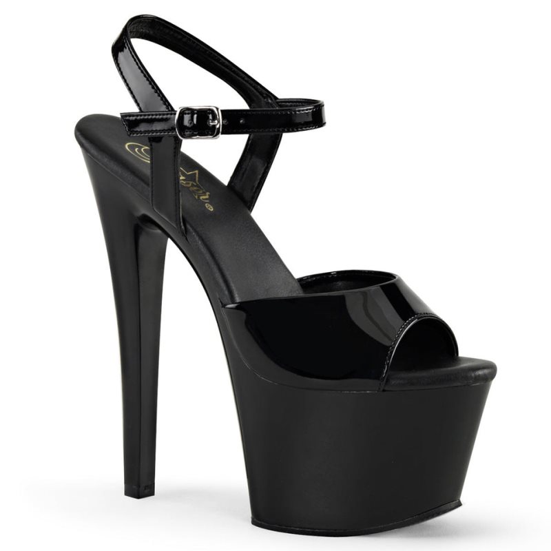Pleaser Sky-309VL Donna Scarpe Pole Dance Nere | ITALIA ITGXBRJT