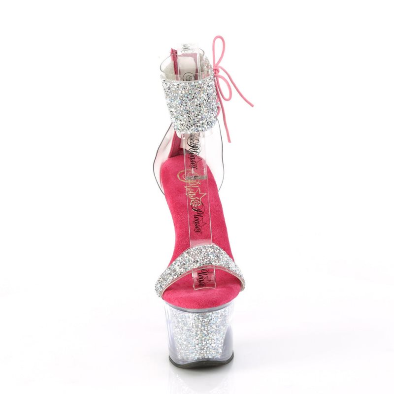 Pleaser Sky-327RSI Donna Scarpe Pole Dance Argento Rosa | ITALIA ITWPSAOC