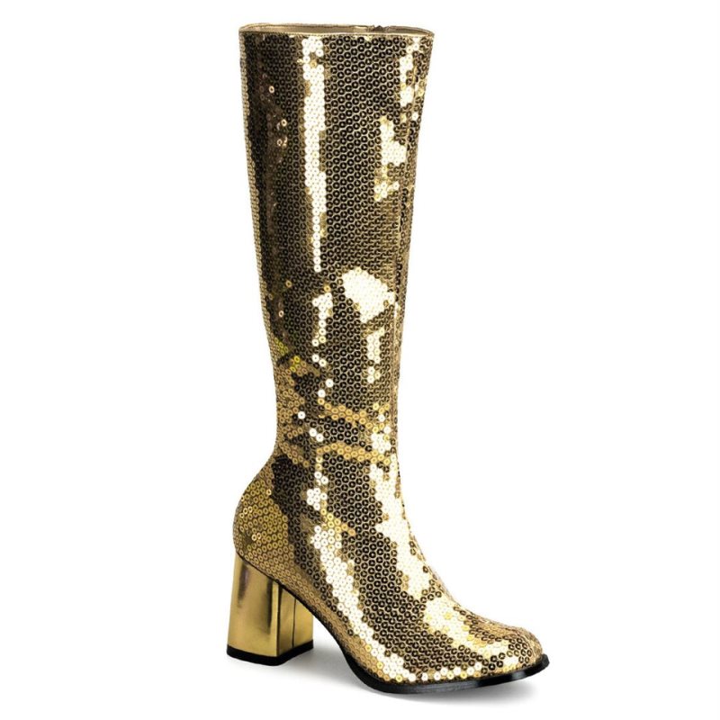 Pleaser Spectacul-300SQ Donna Scarpe Pole Dance Oro | ITALIA ITNYWEKR