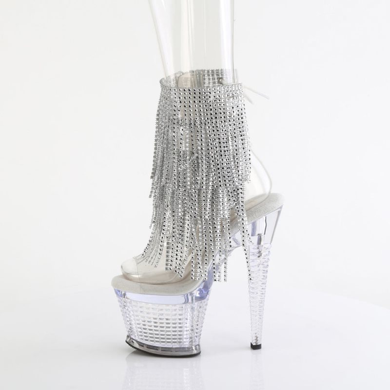 Pleaser Spectator-1017RSF Donna Scarpe Pole Dance Argento | ITALIA ITMYBVTG