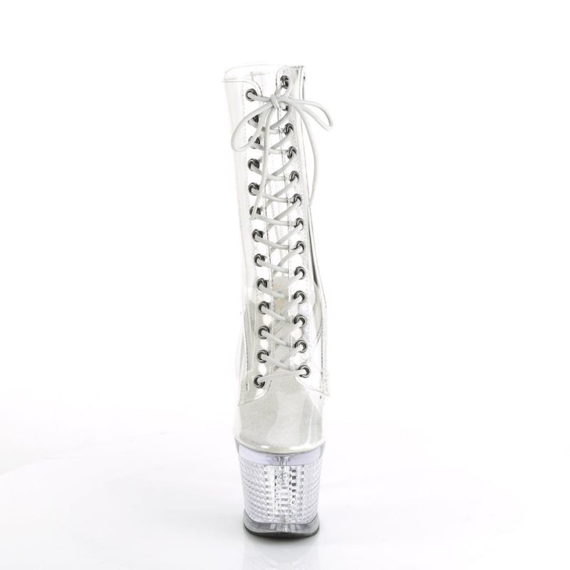 Pleaser Spectator-1040C Donna Scarpe Pole Dance Clear | ITALIA ITYHLBZP