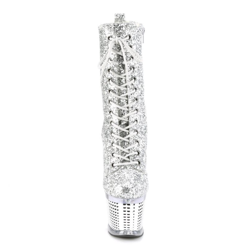 Pleaser Spectator-1040G Donna Scarpe Pole Dance Argento | ITALIA ITIMBWLQ